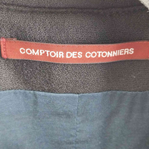コントワーデコトニエ COMPTOIR DES COTONNIERS アニマル柄ジャガードジップアップコート アウター ミドル丈 レディース 1