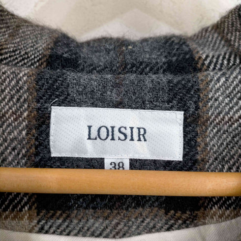 ロワズィール LOISIR リネン混 ロングコート レディース 38