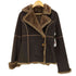 トラサルディ TRUSSARDI フェイクムートン ダブルブレストジャケット レディース EUR:42