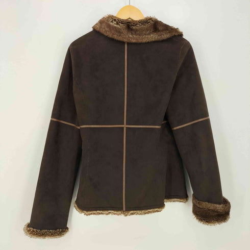 トラサルディ TRUSSARDI フェイクムートン ダブルブレストジャケット レディース EUR:42