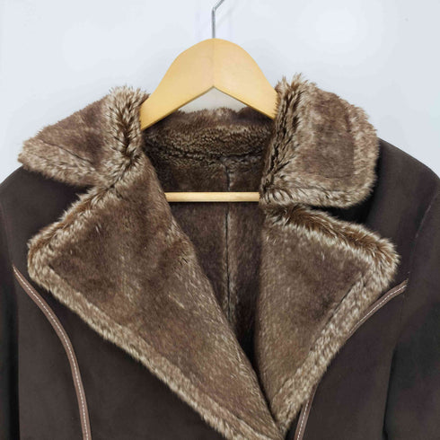 トラサルディ TRUSSARDI フェイクムートン ダブルブレストジャケット レディース EUR:42