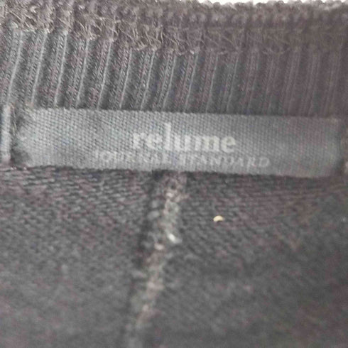 ジャーナルスタンダードレリューム JOURNAL STANDARD relume 22AW 製品染めスウェット カーディガン 長袖 クルーネック レディース FREE