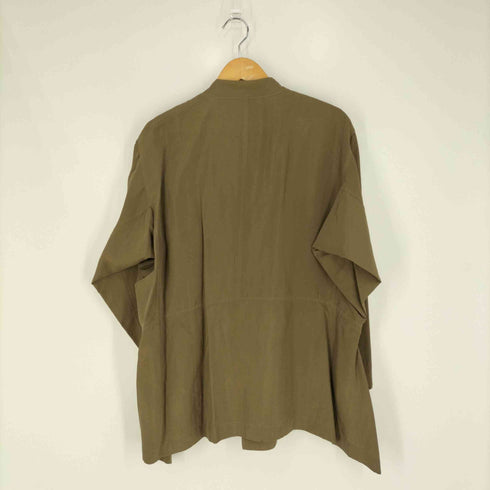 プランテーション Plantation 93AW 変形スリット ノーカラーシルクジャケット レディース JPN:M