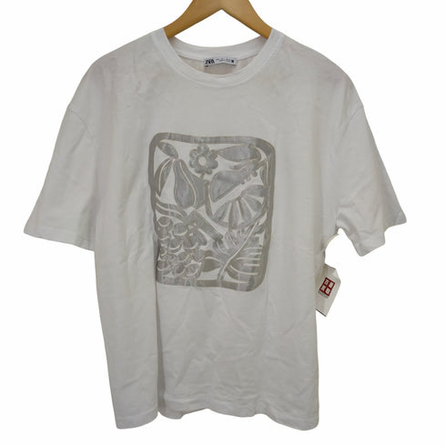 ザラ ZARA フリントプリントTシャツ レディース JPN:L