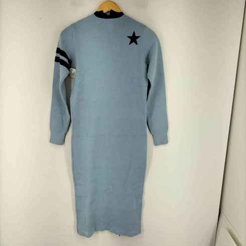 ダブルスタンダードクロージング DOUBLE STANDARD CLOTHING カレッジニットワンピース ロング 長袖 クルーネック レディース JPN:36
