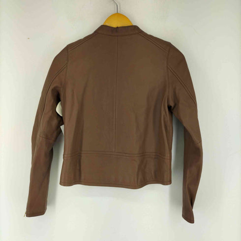 アバハウスドゥヴィネット abahouse devinette ライダースジャケット レザー 羊革 シープスキン ジップアップ  レディース  1