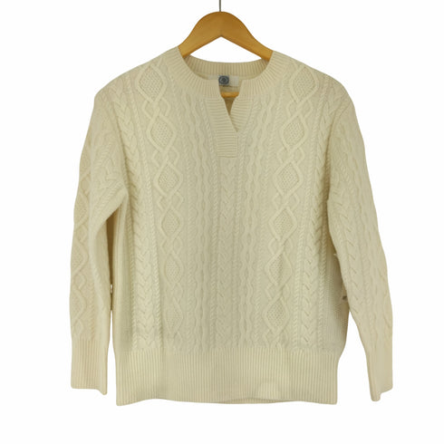 ジェイプレス J.PRESS 21AW ウール スキッパー ケーブルニット セーター プルオーバー レディース import:S