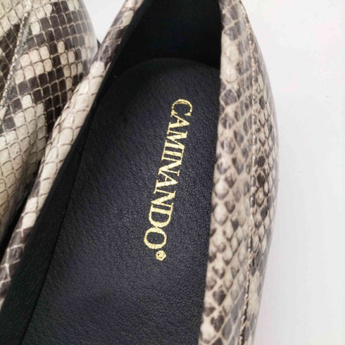 カミナンド CAMINANDO パイソン柄 FLAT BIT LOAFERS メンズ JPN:25