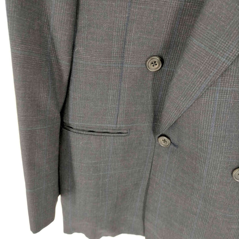 バーバリーズ BURBERRYS チェック柄 ウールモヘア ダブルテーラード ジャケット メンズ 90-78-165A4