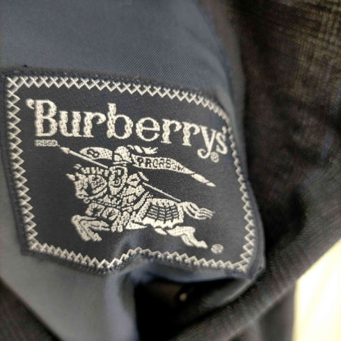 バーバリーズ BURBERRYS チェック柄 ウールモヘア ダブルテーラード ジャケット メンズ 90-78-165A4