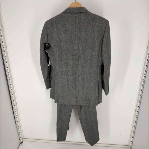 バーバリーズ BURBERRY’S 2B テーラード ジャケット 切替ベスト ノータック スラックス パンツ 3ピース セットアップ メンズ
