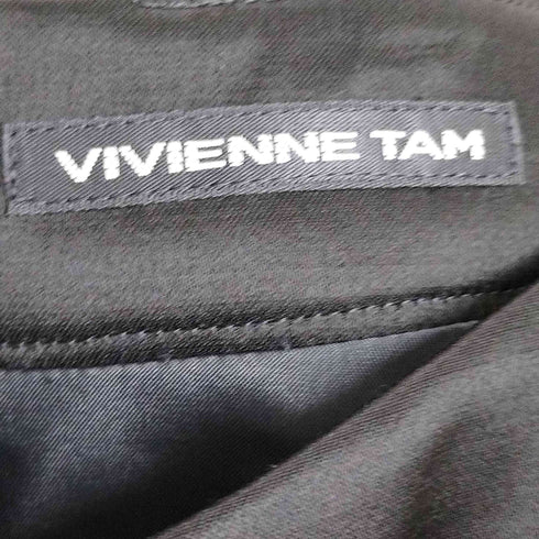 ヴィヴィアンタム VIVIENNE TAM 裾ツイード 異素材切替 フレアスカート レディース 1