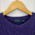 ポロラルフローレン POLO RALPH LAUREN シルク100 ポニー刺繍 ケーブル編みニット メンズ import:XS
