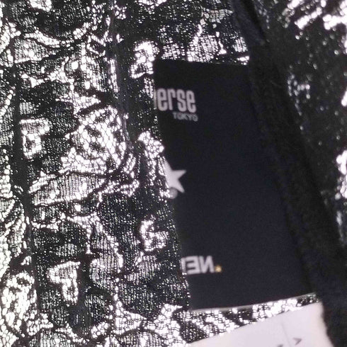 コンバース CONVERSE レーヨン混 EXPLAIN プリント 花柄レース クルーネックシースルーカットソー レディース