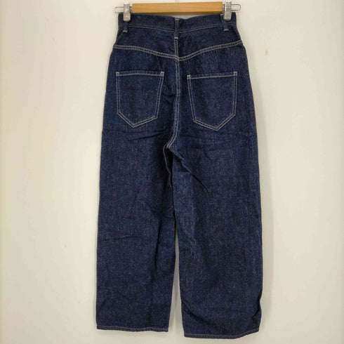 カリテ qualite e JEANS ストレートワイドデニム クロップド レディース JPN:34