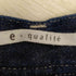 カリテ qualite e JEANS ストレートワイドデニム クロップド レディース JPN:34
