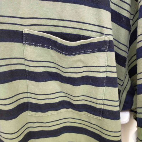 ジャーナルスタンダードレリューム JOURNAL STANDARD relume オーバーダイ ボーダーTシャツ メンズ JPN:L