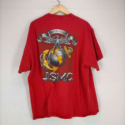 SEMPER FIDELIS USMC 両面プリントクルーネックTシャツ メンズ