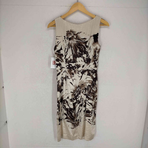 マックスマーラ MAX MARA MADE IN ITALY 白タグ 総柄シルクワンピース レディース JPN:38
