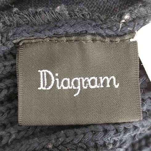 ダイアグラム Diagram レース切替 Vネック チルデンニット レディース JPN:36