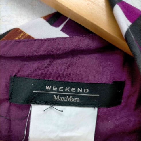 ウィークエンドバイマックスマーラ WEEKEND by Max Mara 総柄コットンノースリーブワンピース レディース JPN:38