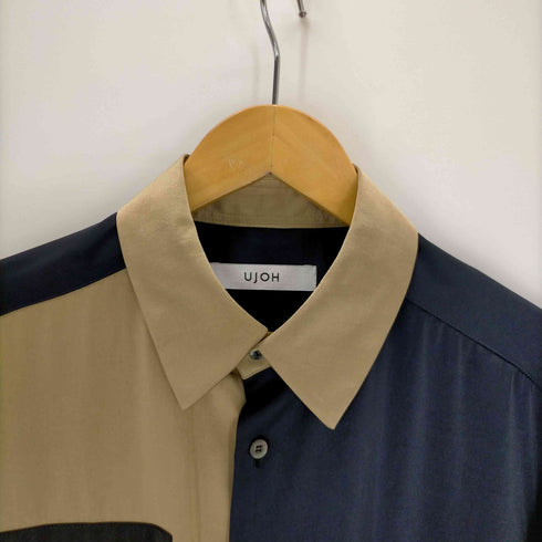 ウジョー Ujoh Multiple Half Sleeve SHIRT 日本製 切替デザイン半袖シャツ メンズ JPN:2