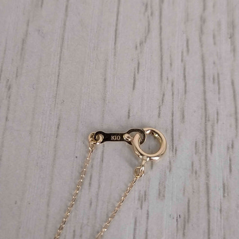 ルボンボン les bon bon diamond chain necklace K10ストーントップゴールドネックレス レディース