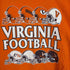 ヘインズ Hanes VIRGINIA FOOTBALL クルーネックTシャツ メンズ