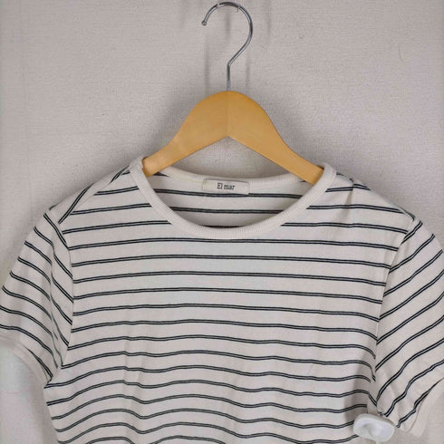 el mar クルーネックボーダーカットソー レディース ONE SIZE
