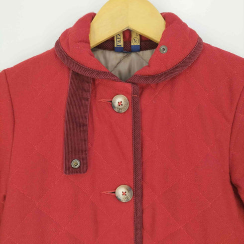 ラベンハム LAVENHAM 英国製 ショールカラー チンストラップ ウールキルティングジャケット レディース 36