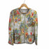 アルマーニコレツィオーニ ARMANI COLLEZIONI リネン混花柄ノーカラージャケット レディース 40