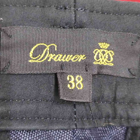 ドゥロワー Drawer ウエストベルト 裾ダブル ウールリネンタックショートパンツ ショーツ レディース JPN:38