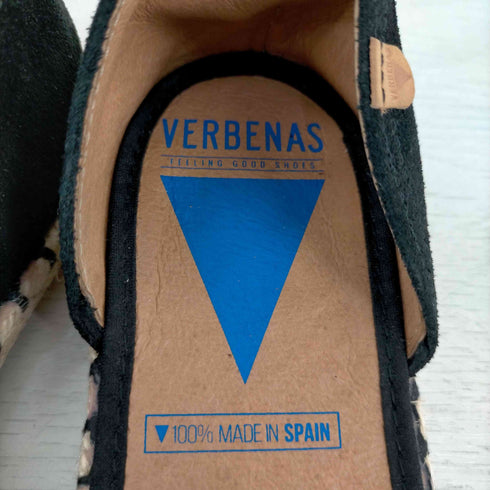 ベルベナス VERBENAS オープントゥー スエード ペタンコサンダル レディース JPN:36