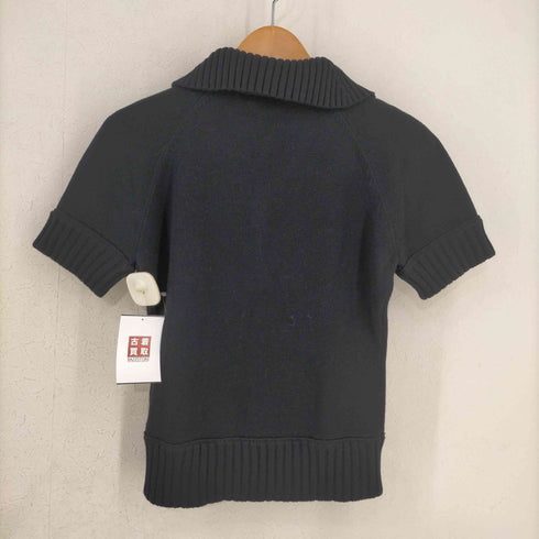 バーバリーブルーレーベル BURBERRY BLUE LABEL ホース刺繍ロゴ ニットトップス レディース 38