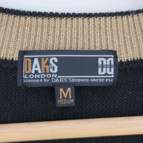 ダックスロンドン DAKS LONDON アーガイルライン ケーブルニットベスト メンズ JPN:M