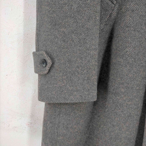 キンロックバイキンロックアンダーソン KINLOCH ANDERSON CASHMERE 比翼仕立て スタンドカラーコート メンズ L