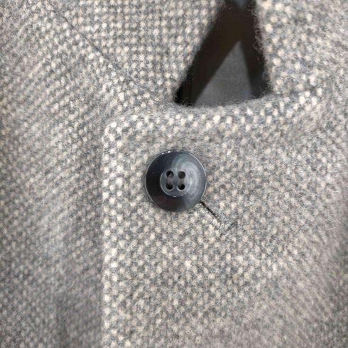 キンロックバイキンロックアンダーソン KINLOCH ANDERSON CASHMERE 比翼仕立て スタンドカラーコート メンズ L