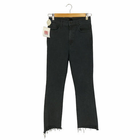 マザー mother ADED BLACK INSIDER CROP デニムパンツ レディース 27