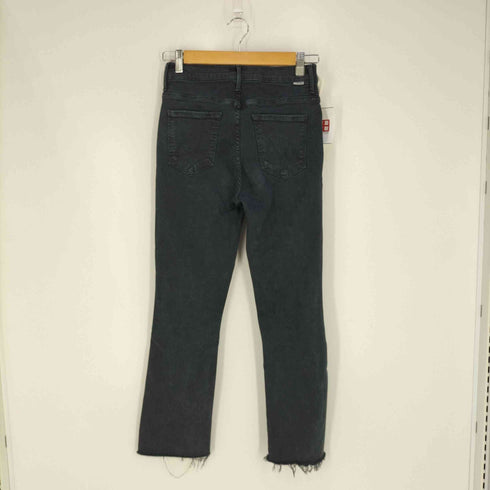 マザー mother ADED BLACK INSIDER CROP デニムパンツ レディース 27