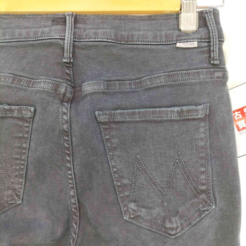 マザー mother ADED BLACK INSIDER CROP デニムパンツ レディース 27