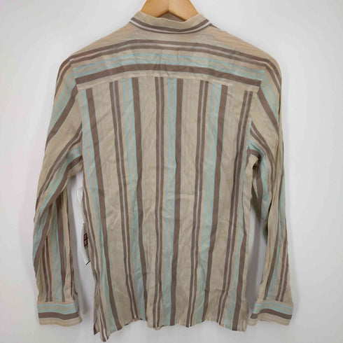 アクアスキュータム AQUASCUTUM シルク混 ノーカラーシャツ レディース