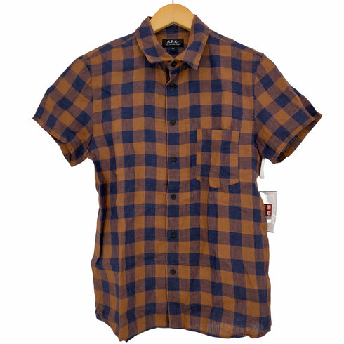 アーペーセー A.P.C. リネン100 半袖シャツ メンズ import:XS