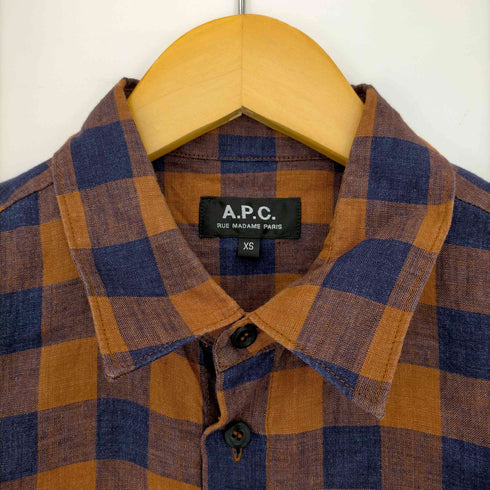 アーペーセー A.P.C. リネン100 半袖シャツ メンズ import:XS
