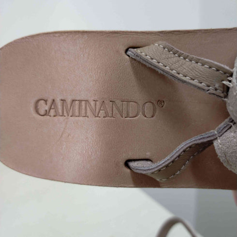 カミナンド CAMINANDO レースアップ フラットサンダル レディース