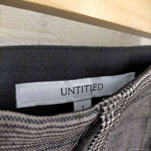アンタイトル UNTITLED グレンチェックパンツ レディース JPN:3