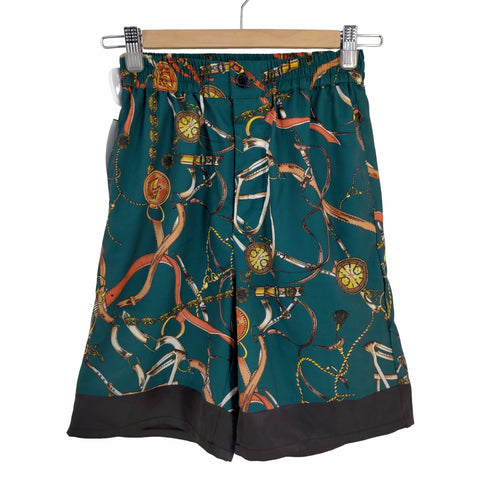ジーヌンク Jih Nunc 総柄シフォンサテン切り替えショートパンツ メンズ JPN:S