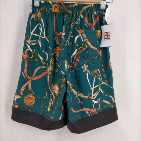 ジーヌンク Jih Nunc 総柄シフォンサテン切り替えショートパンツ メンズ JPN:S