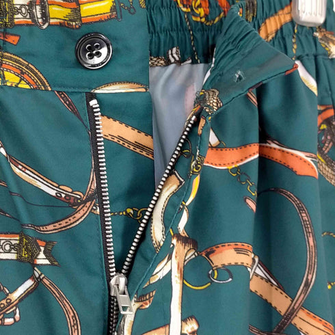 ジーヌンク Jih Nunc 総柄シフォンサテン切り替えショートパンツ メンズ JPN:S