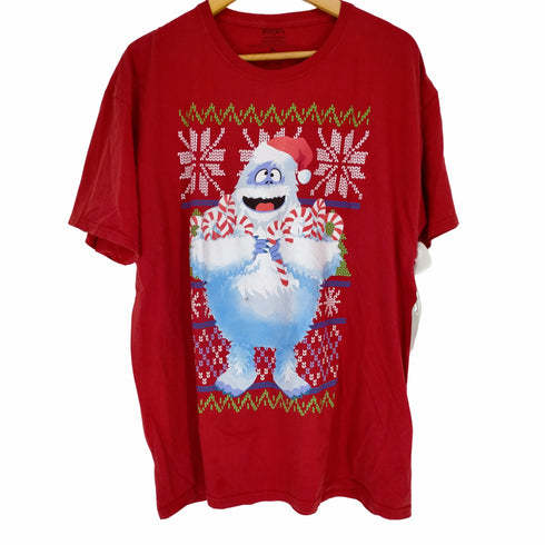 クリスマスキャラクタープリントクルーネックTシャツ メンズ JPN:XL