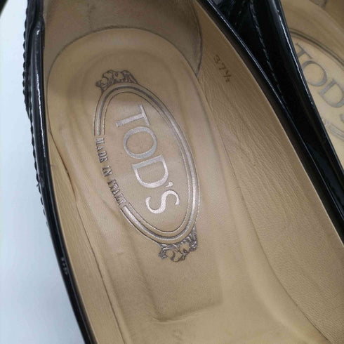 トッズ TODS エナメル ヒール ローファー デザイン パンプス Y2K グランジ レディース 37 1/2